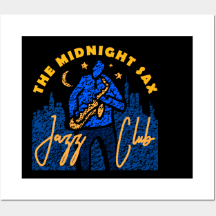 The Midnight Sax Jazz Club Posters and Art